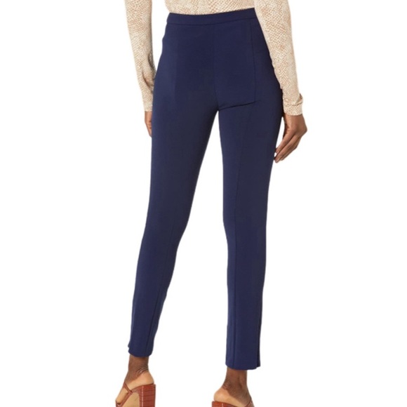 NWT Ramy Brook Navy Lee Stretch Crepe Pant - Sz 0 - Picture 2 of 10